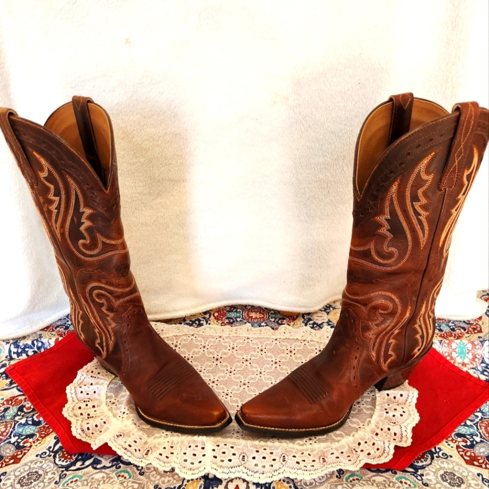 Ariat Heritage Western X Toe Boot Brown Women Size 9